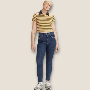 Levi’s Mile High Super Skinny Jeans Rome Winter Dark Wash W24 L30